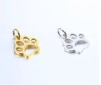 "Open Paw" Dog Charm - Stainless Steel