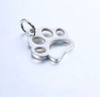 "Open Paw" Dog Charm - Stainless Steel