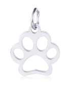"Open Paw" Dog Charm - Stainless Steel