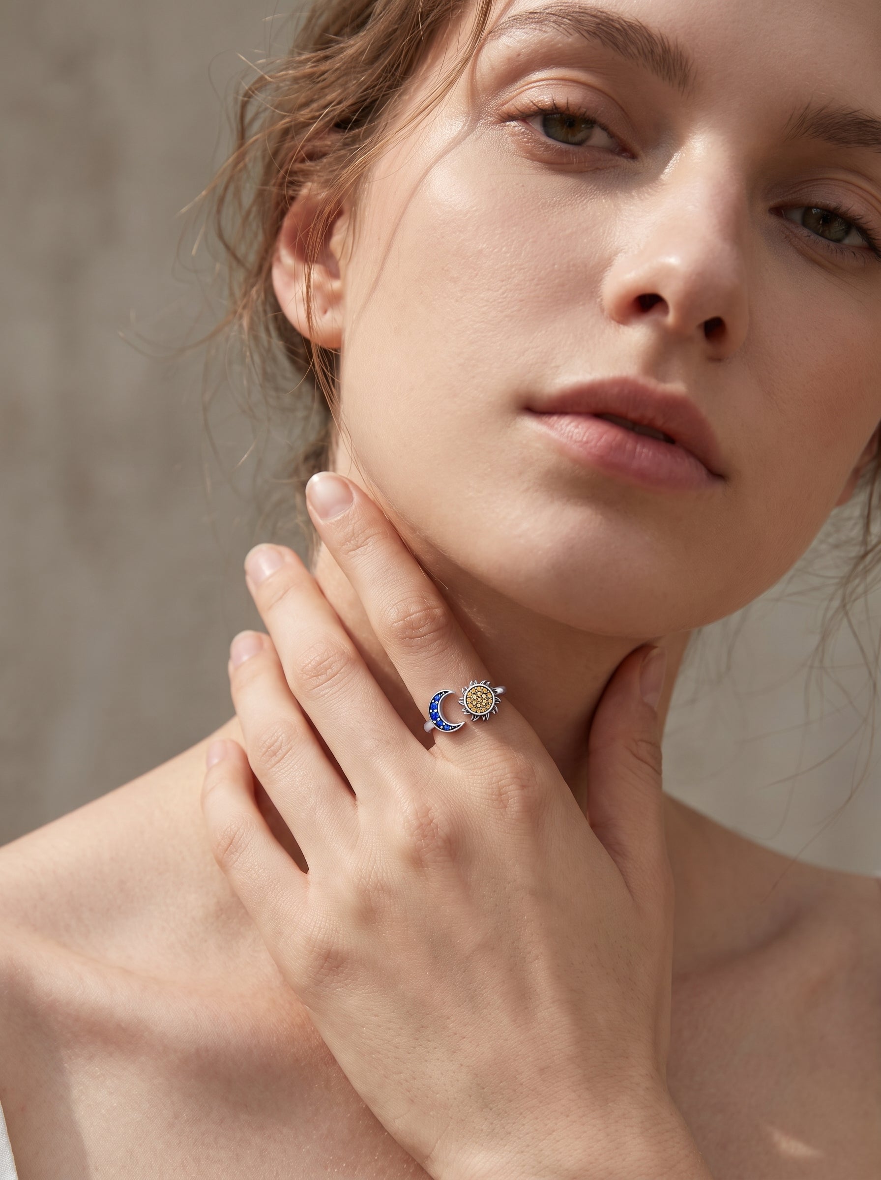 "Sun & Moon" Ring - 925 Sterling Silver