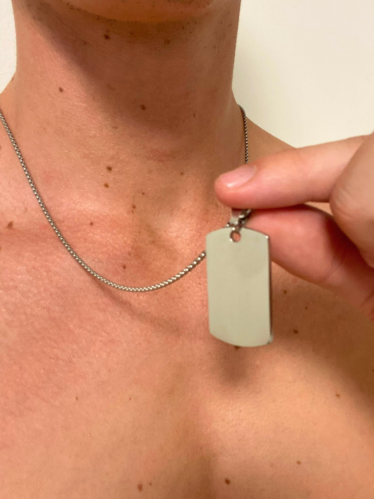 Dog Tag Pendant (Silver)