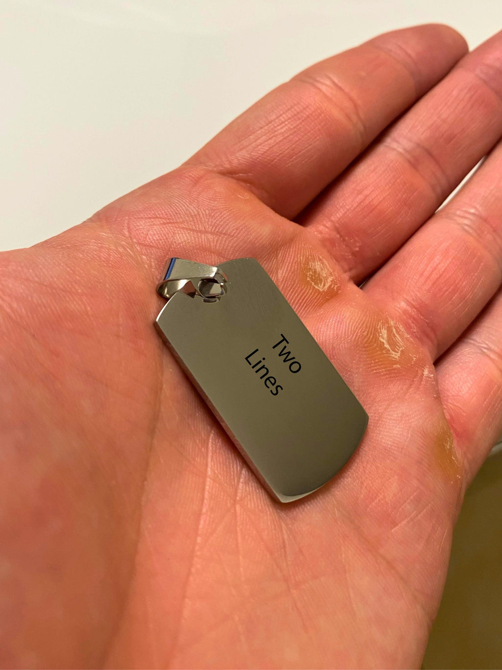 Dog Tag Pendant (Silver)
