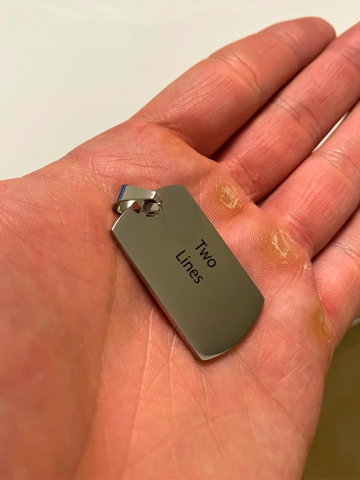Dog Tag Pendant (Silver)