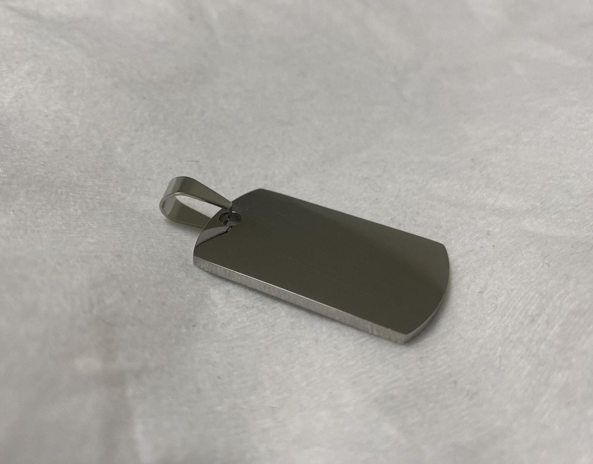 Dog Tag Pendant (Silver)