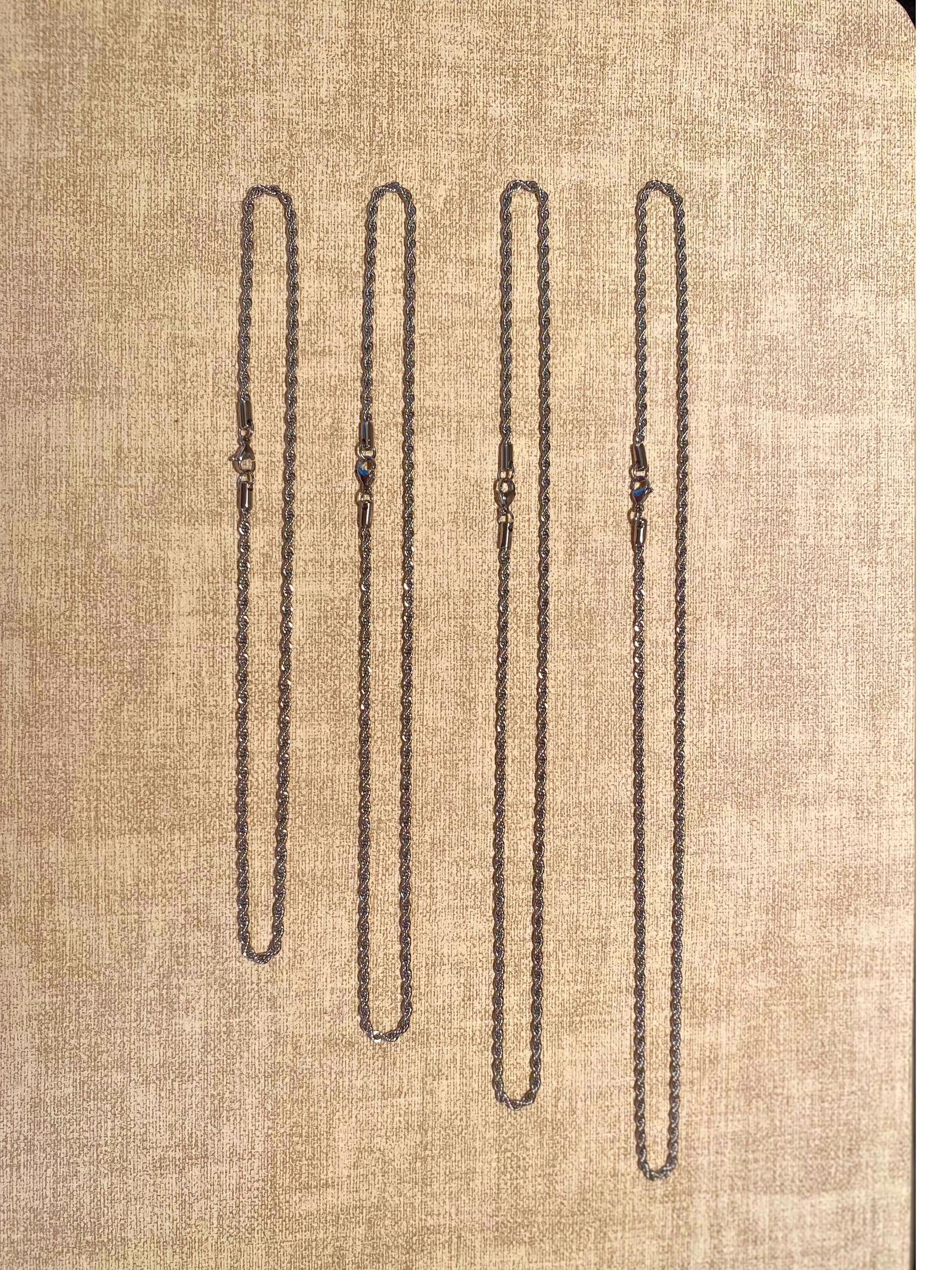 Rope Chain (Silver) 3mm
