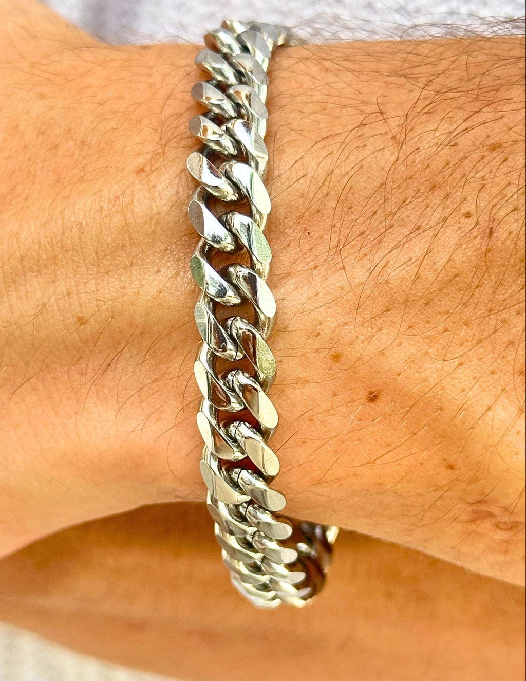 Cuban Bracelet (Silver) 9mm