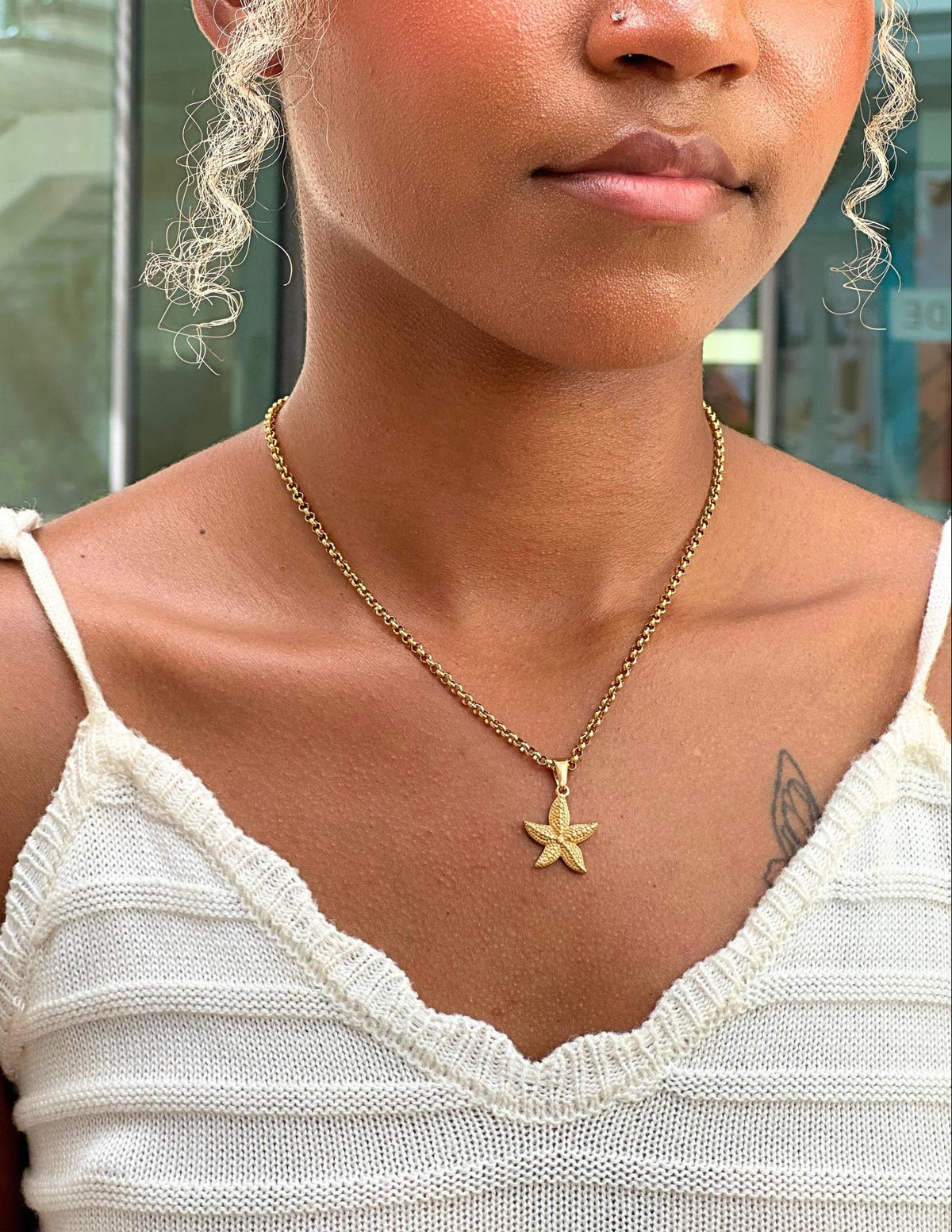 Starfish Pendant (Gold)