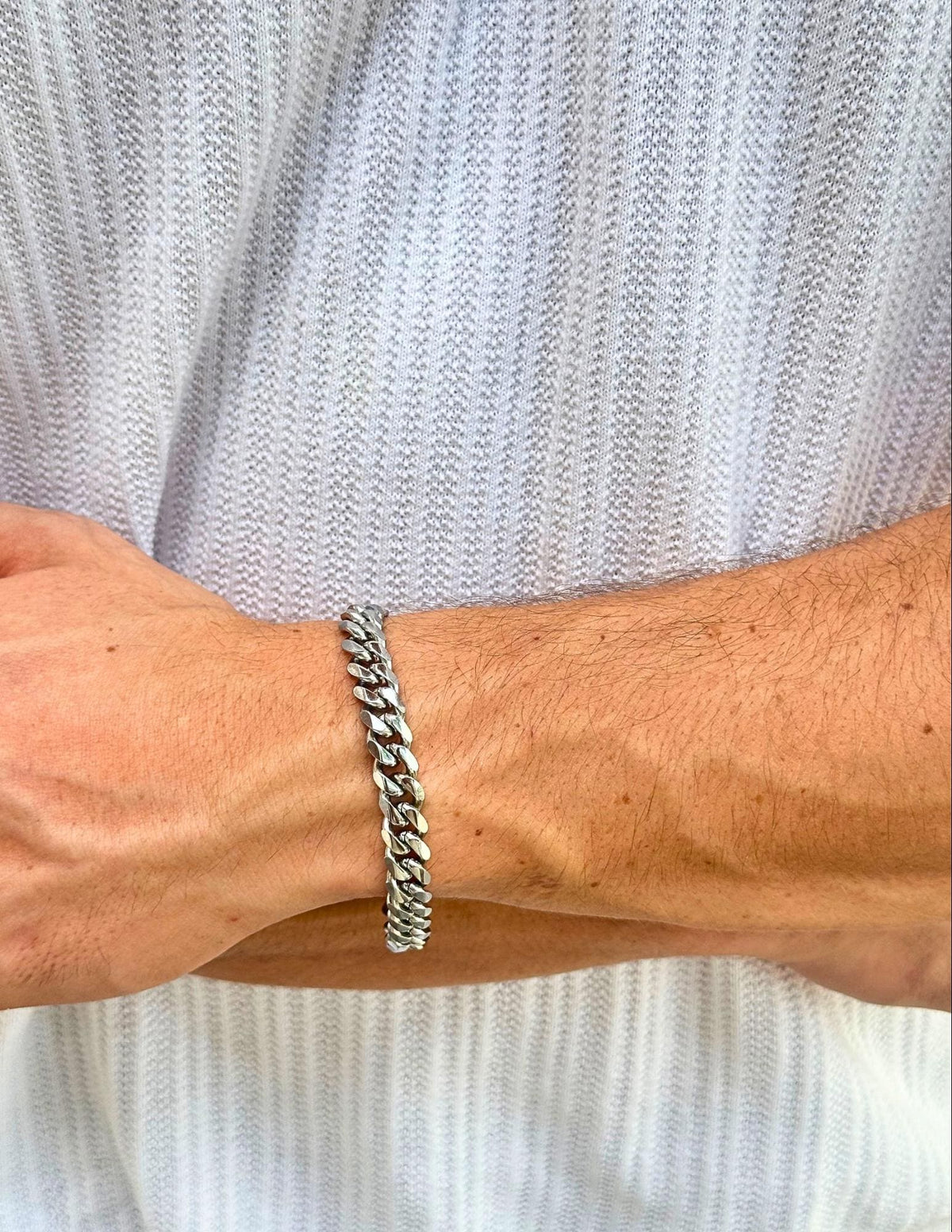 Cuban Bracelet (Silver) 9mm