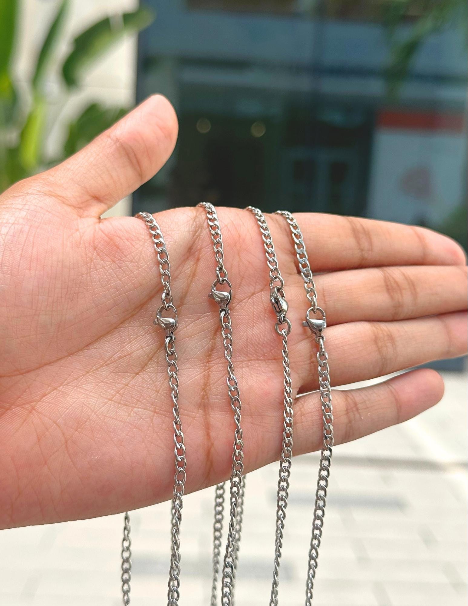 Cuban Chain (Silver) 3mm