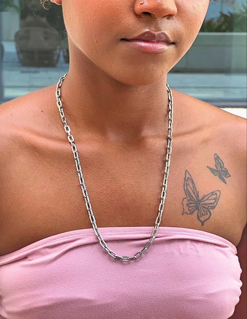 Paperclip Chain (Silver) 5.5mm