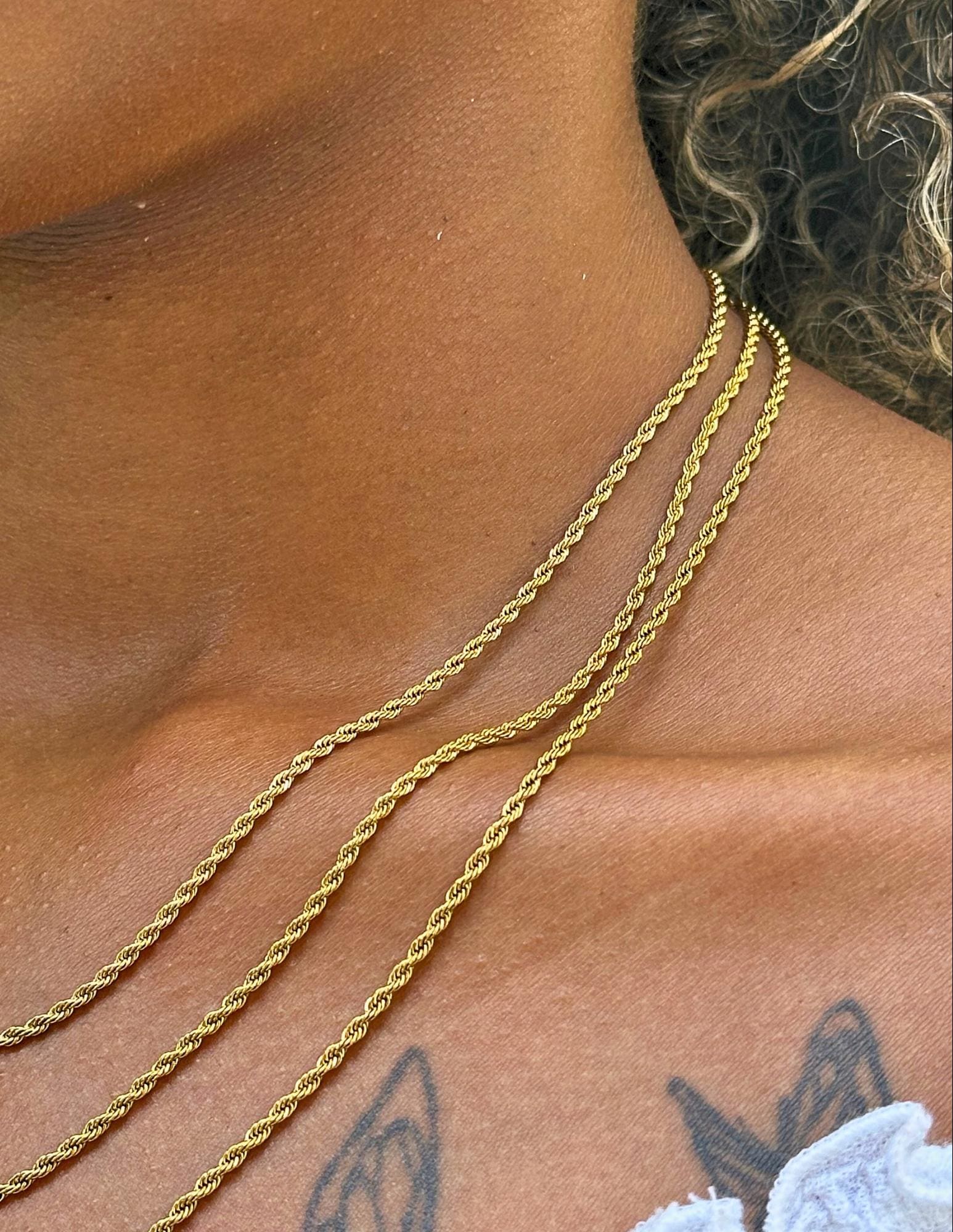 Rope Chain (Gold) 2mm