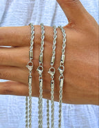 Rope Chain (Silver) 3mm