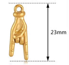 Mano Cornuto Horn (Gold)