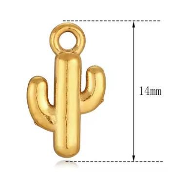 Cactus Pendant (Gold)