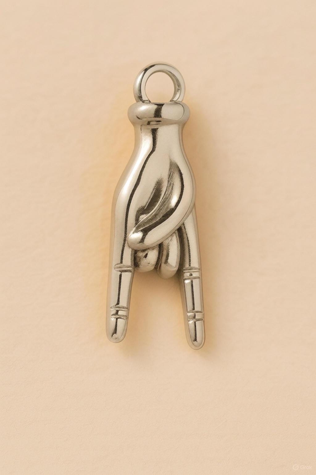 Mano Cornuto & Horn (Silver)