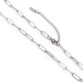 Paperclip Chain (White Gold) 4.2mm