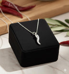 Italian Horn Pendant (Silver)