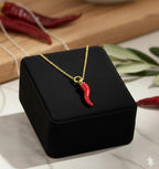 Red Italian Horn (Gold)