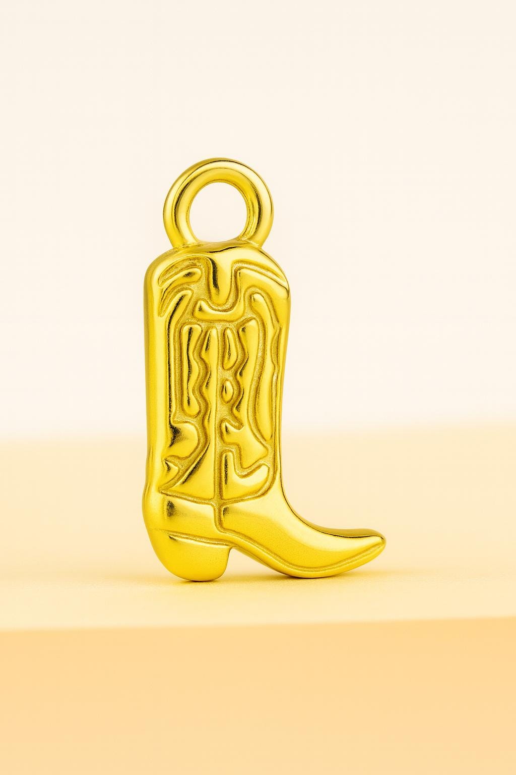 Cowboy Boot Pendant (Gold)