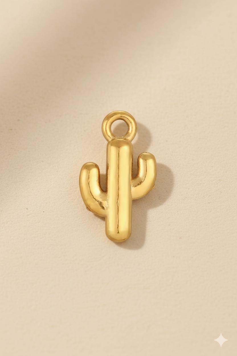 Cactus Pendant (Gold)
