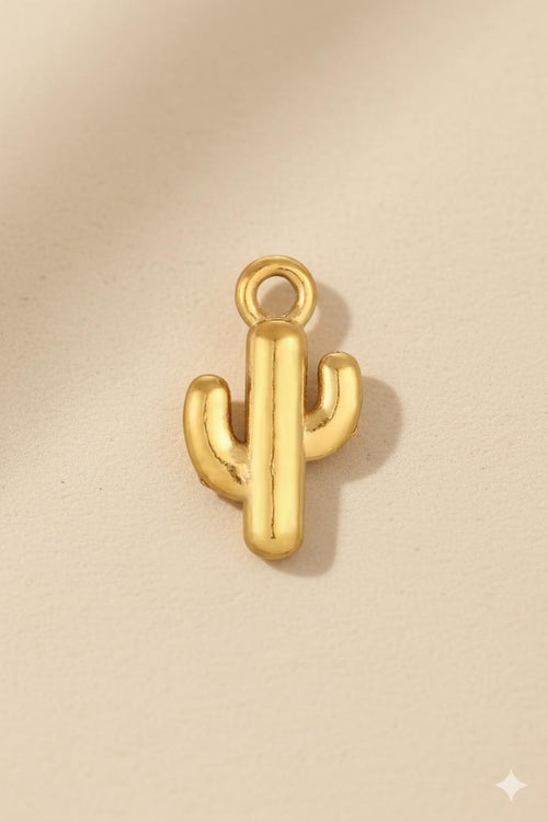 Cactus Pendant (Gold)
