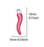 Red Italian Horn (Silver)