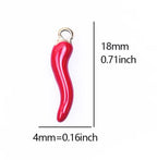Red Italian Horn (Gold)