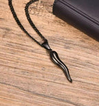 Italian Horn on Cuban Chain