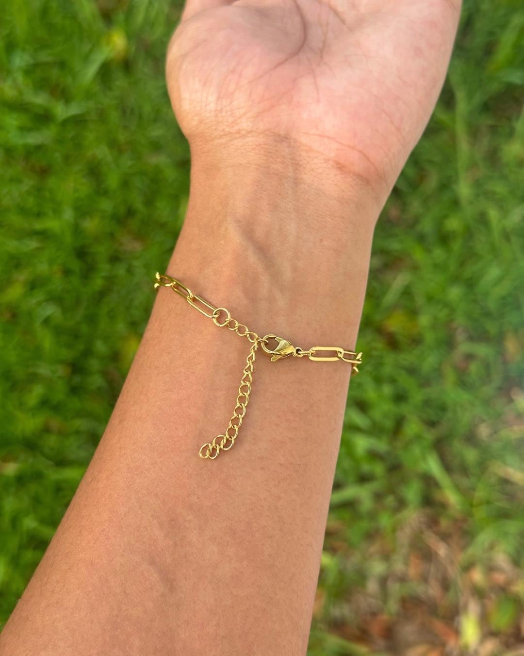 Paperclip Bracelet (Gold) 4mm