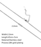 Cuban Chain (Gold) 2.2mm