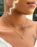 Initial Letter Necklace (Gold)