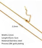 Cuban Chain (Gold) 2.2mm