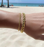 Cuban Bracelet Set (Gold)