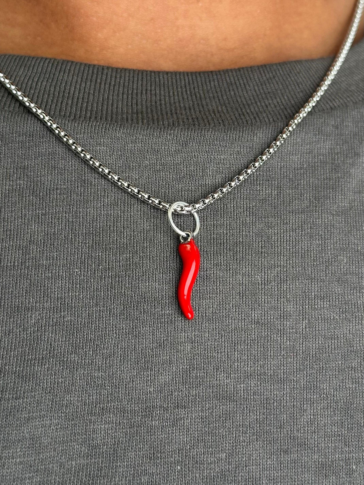 Mano Cornuto & Red Horn (Silver)