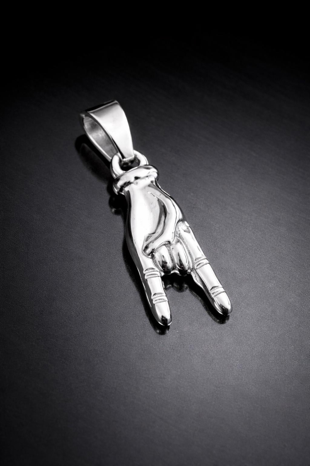 Mano Cornuto & Red Horn (Silver)