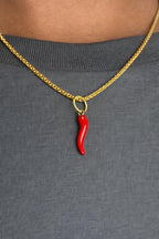 Red Italian Horn (Gold)