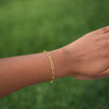 Paperclip Bracelet (Gold) 4mm