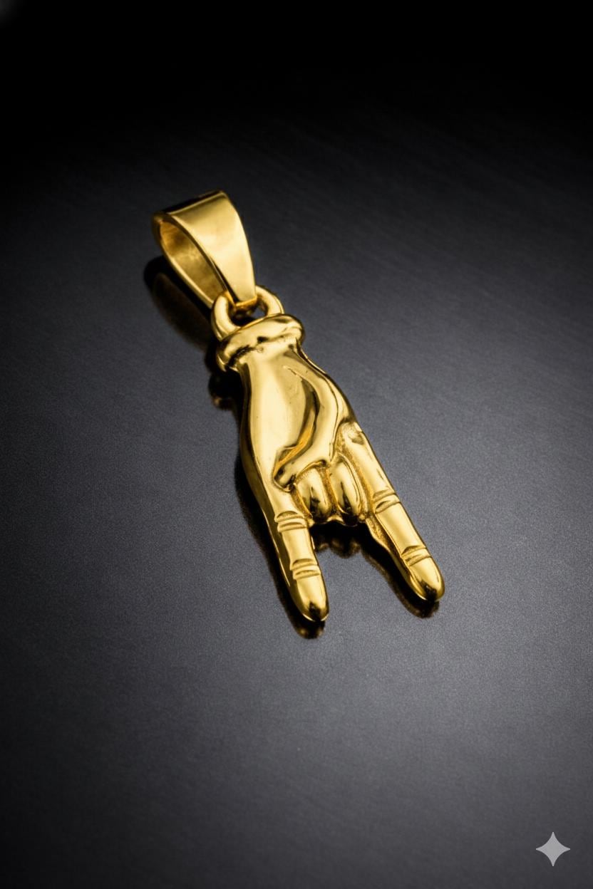 Mano Cornuto Horn (Gold)