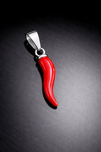 Red Italian Horn (Silver)