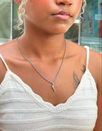 Italian Horn Pendant (Silver)