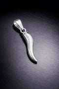 Italian Horn Pendant (Silver)