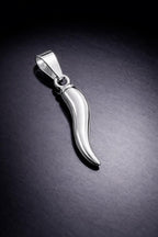 Italian Horn Pendant (Silver)