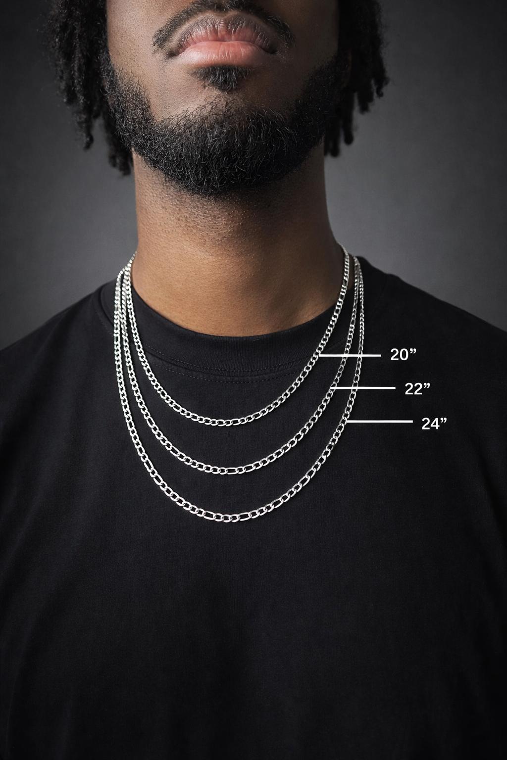 Figaro Chain (Silver) 3mm