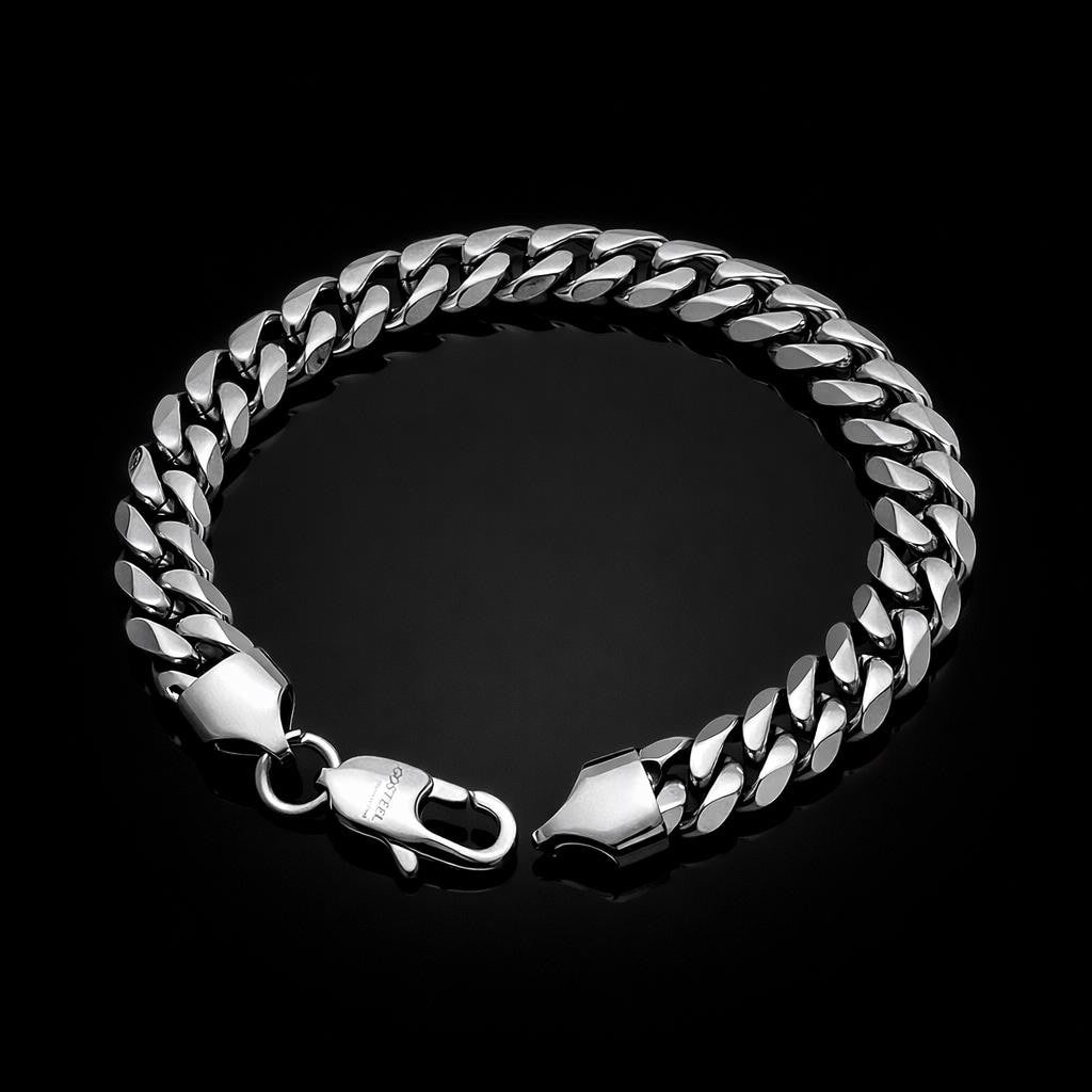 Cuban Bracelet (Silver) 9mm