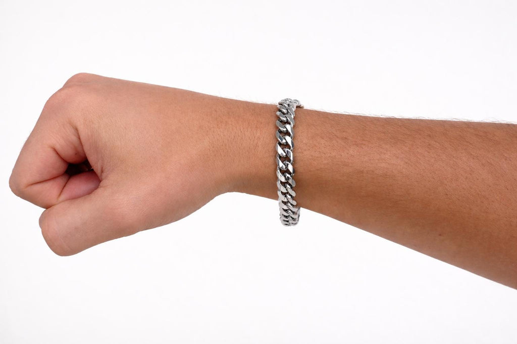 Cuban Bracelet (Silver) 9mm