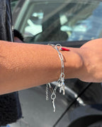 Italian Horn Bracelet (Silver)
