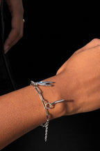 Italian Horn Bracelet (Silver)