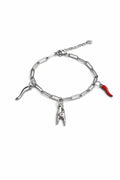 Italian Horn Bracelet (Silver)