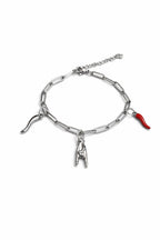 Italian Horn Bracelet (Silver)