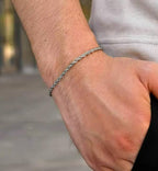 Cross, Rope & Agate Bead Bracelet Set